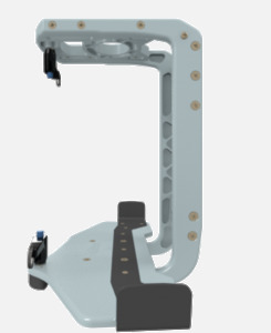 Hillaero INOMAX FAA certified mountable bracket for Air Ambulance Airmed Helicopter or Fixed Wing Aircraft SIDE